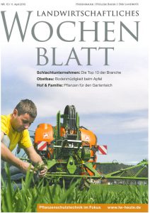 Titelseite des Magazins "Landwirtschaftliches Wochenblatt"